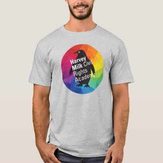 Rainbow Penguin - Erwachsener Regular Fit, Grau T-Shirt