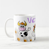 Rainbow Penguin Floral Daisy Butterfly Tasse (Links)