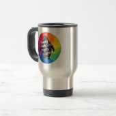 Rainbow Penguin Stainless Steel Travel Mug Reisebecher (Vorderseite Links)