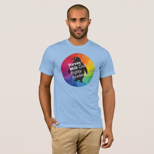 Rainbow Penguin T - Shirt - Erwachsene Basic (Vorne ganz)