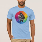 Rainbow Penguin T - Shirt - Erwachsene Basic (Vorderseite)