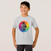 Rainbow Penguin T - Shirt - Kindergröße, regelmäßi (Vorne ganz)