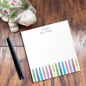 Rainbow Pens Personalisiert Teacher Notepad Notizblock