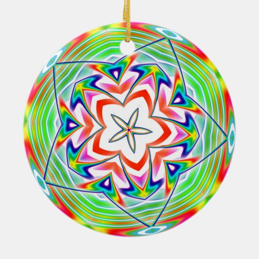 Rainbow Penta Design Keramik Ornament (Hinten)