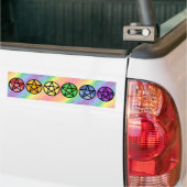 Rainbow Pentagramm Autoaufkleber (Auf Lkw)
