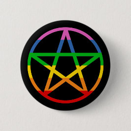 Rainbow-Pentagramm Button