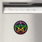 Rainbow Pentagramm Magnet (In Situ (Geschirrspüler))