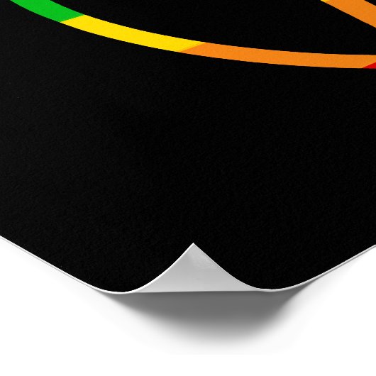 Rainbow Pentagramm Poster (Ecke)