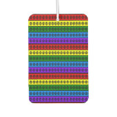 Rainbow-Pentagramme Autolufterfrischer (Vorderseite)