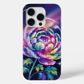Rainbow Peony in Cosmic Bloom Case-Mate iPhone Hülle (Rückseite)