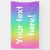 Rainbow Personalisiert Banner (Vertikal)