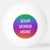 Rainbow Personalisiert Beer Pong Ball Tischtennisball (Vorderseite)