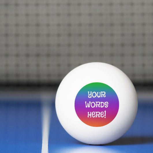 Rainbow Personalisiert Beer Pong Ball Tischtennisball (Netto)