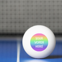 Rainbow Personalisiert Beer Pong Ball