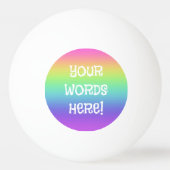 Rainbow Personalisiert Beer Pong Ball Tischtennisball (Vorderseite)