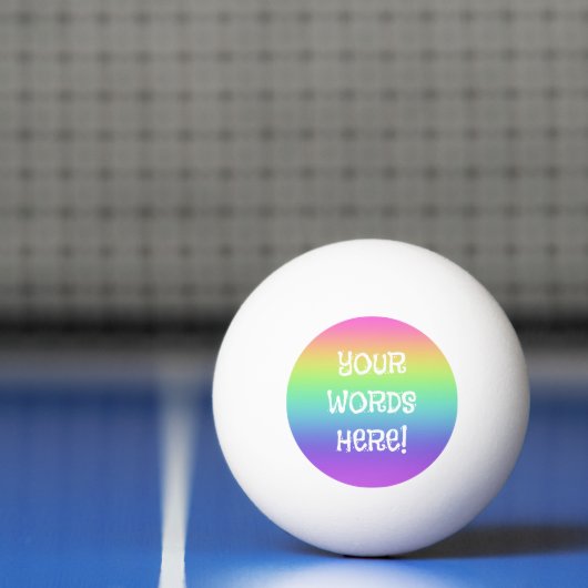 Rainbow Personalisiert Beer Pong Ball Tischtennisball (Netto)