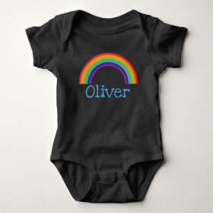 Rainbow personalisiert Bodysuit Baby Strampler