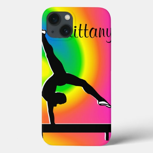 RAINBOW PERSONALISIERT GYMNASTICS IPAD MINI-FALL Case-Mate iPhone HÜLLE (Rückseite)