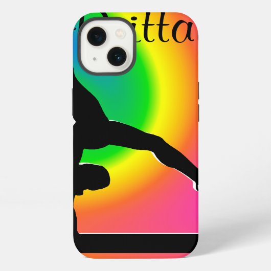RAINBOW PERSONALISIERT GYMNASTICS IPAD MINI-FALL iPhone HÜLLE (Rückseite)