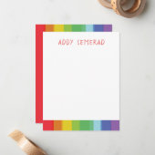 Rainbow Personalisiert Mitteilungskarte (Vorderseite/Rückseite Beispiel)