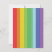 Rainbow Personalisiert Mitteilungskarte (Rückseite)