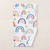 Rainbow Personalisiert Name Bath Handtuch Set (Handtuch)