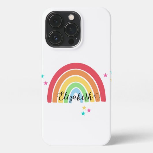 Rainbow Personalisiert Name Phone Case iPhone Hülle (Rückseite)