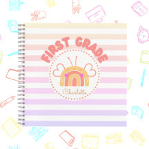 Rainbow-Personalisiert-Notebook der ersten Klasse