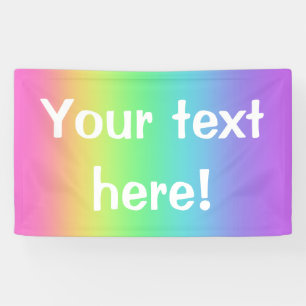 Rainbow Personalisiert Party Banner
