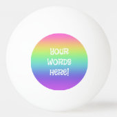 Rainbow Personalisiert Pong Pong Ball Tischtennisball (Vorderseite)