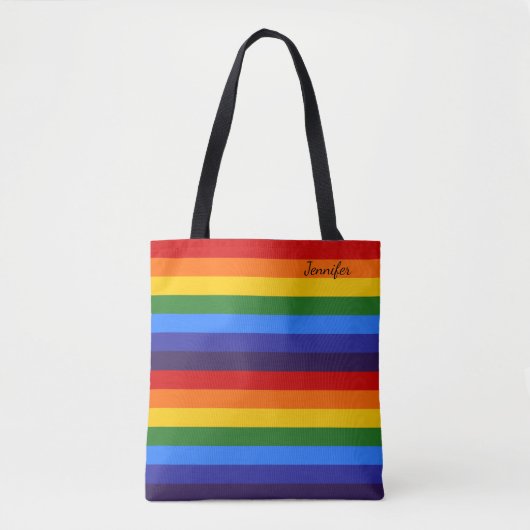 Rainbow Personalisiert Tasche (Vorderseite)