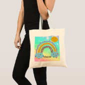 Rainbow Personalisiert Tote Bag Tragetasche (Vorderseite (Produkt))