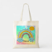 Rainbow Personalisiert Tote Bag Tragetasche (Rückseite)