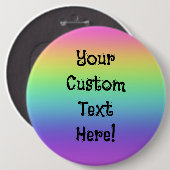 Rainbow-Personalisierte Button-On-Taste Button (Vorne & Hinten)