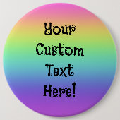Rainbow-Personalisierte Button-On-Taste Button (Vorderseite)