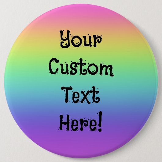 Rainbow-Personalisierte Button-On-Taste Button (Vorderseite)