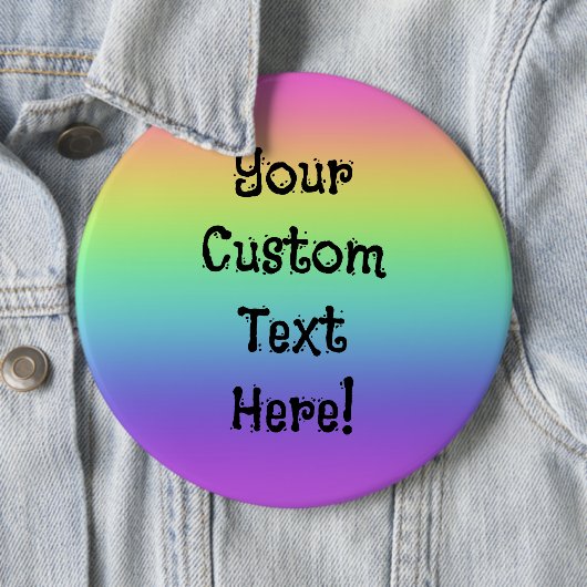 Rainbow-Personalisierte Button-On-Taste Button (Beispiel)