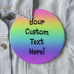 Rainbow-Personalisierte Button-On-Taste Button