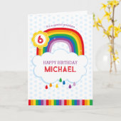 Rainbow Personalisierte Geburtstagskarte für Kinde Karte (Gelbe Blume)