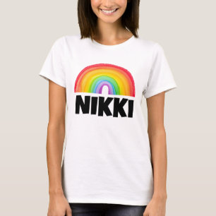 RAINBOW PERSONALISIERTE T - SHIRT HINZUFÜGEN NAME