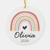 Rainbow personalisierte Weihnachtsschmuck (Vorne)