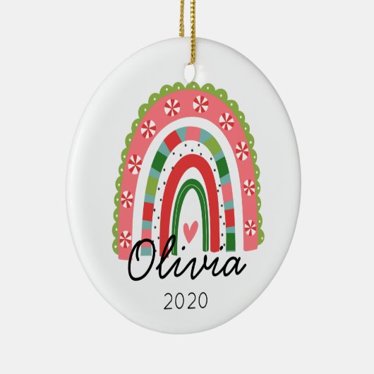 Rainbow personalisierte Weihnachtsschmuck (Rechts)