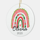Rainbow personalisierte Weihnachtsschmuck (Links)