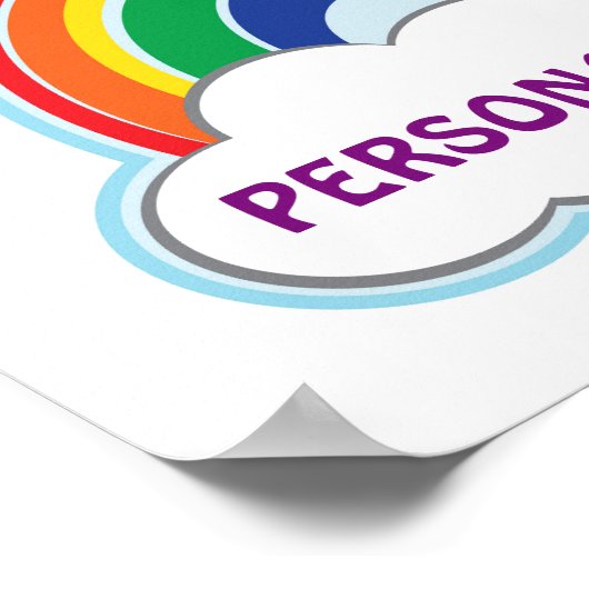 RAINBOW | personalisiertes Poster (Ecke)