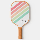 Rainbow Personalized Name Custom Pickleball Paddle (Vorderseite)