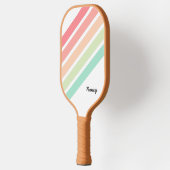 Rainbow Personalized Name Custom Pickleball Paddle (Links)