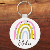 Rainbow Personalized Name Keychain Custom Gift Schlüsselanhänger (Vorderseite)