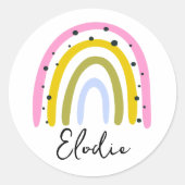 Rainbow Personalized Name Sticker Custom Gift (Vorderseite)