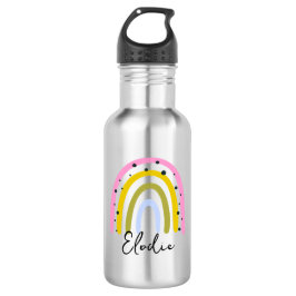 Rainbow Personalized Name Water Bottle Custom Kids Edelstahlflasche