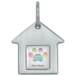 "Rainbow Pet Pet Print with Liebe" Anpassbar Tiermarke